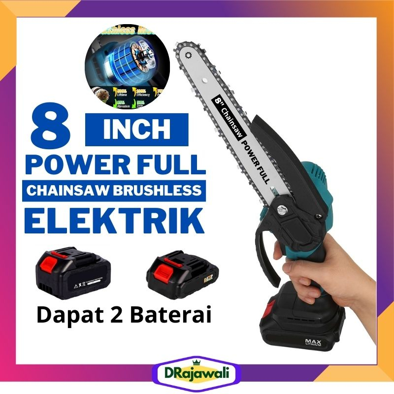 Jual Mesin Gergaji Pohon Graji Pemotong Kayu Mini Ringan Batrai Cas ...