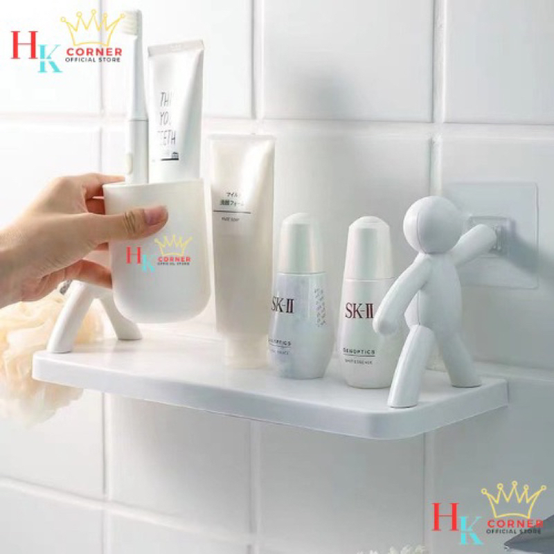 Jual HK Rak Human Kamar Mandi Rak Bumbu Hiasan Kreatif Bentuk Pola ...