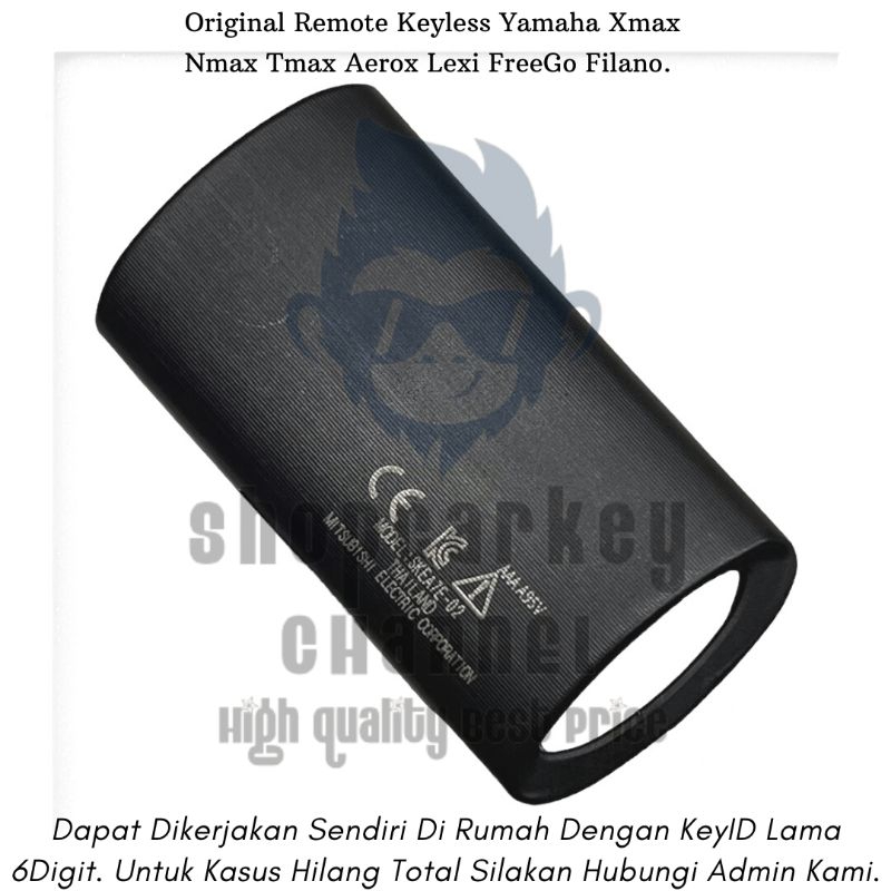 Jual Kunci Remote Keyless Motor Yamaha Nmax Aerox Lexi FreeGo Fazzio ...