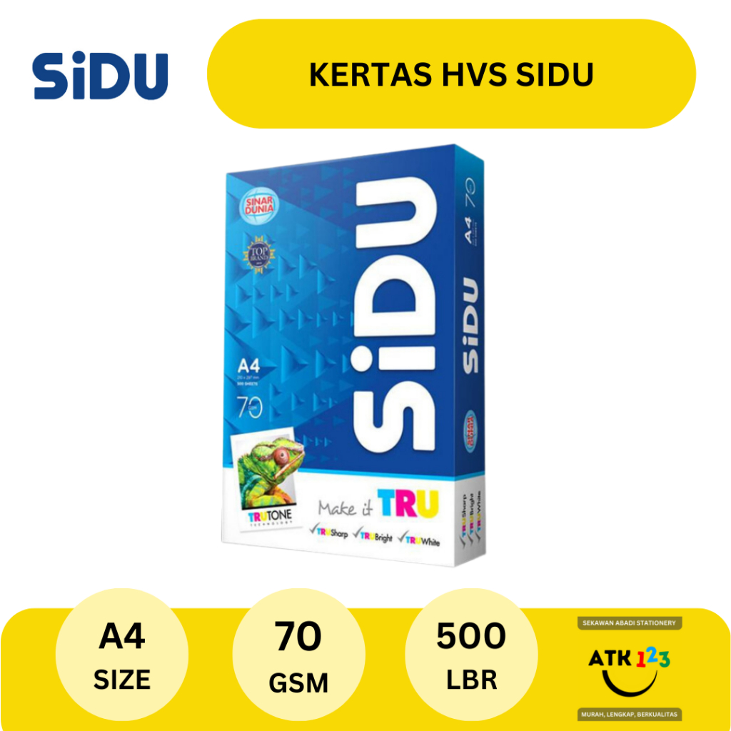 Jual Kertas HVS A4 70 Gram Sinar Dunia SIDU | Shopee Indonesia