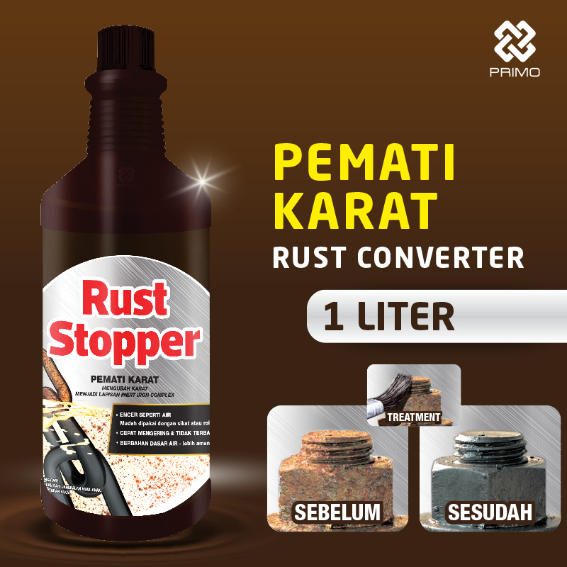 Jual PRIMO Rust Stopper Pemati Karat Rust Converter 1 L | Shopee Indonesia