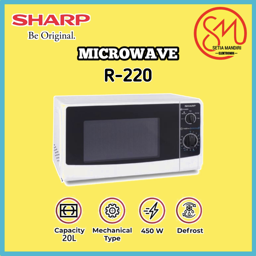 Jual SHARP R-220MA-WH Microwave 20 L | Shopee Indonesia