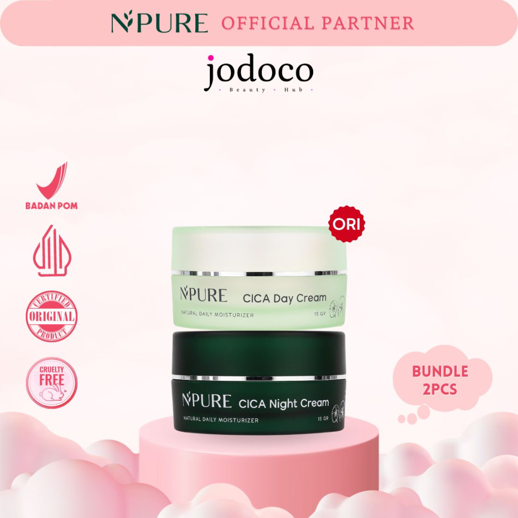 Jual Npure Cica Centella Asiatica Day Cream Night Cream Krim Pagi Krim Siang Krim Malam Krim 1739