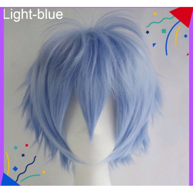 Jual Full Wig Rambut Palsu Anime Party Wig Men Women Multi colour short ...