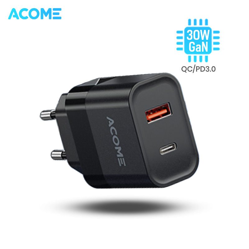 Jual Acome Bundling Hemat Charger Gan W Dual Port Fast Charging