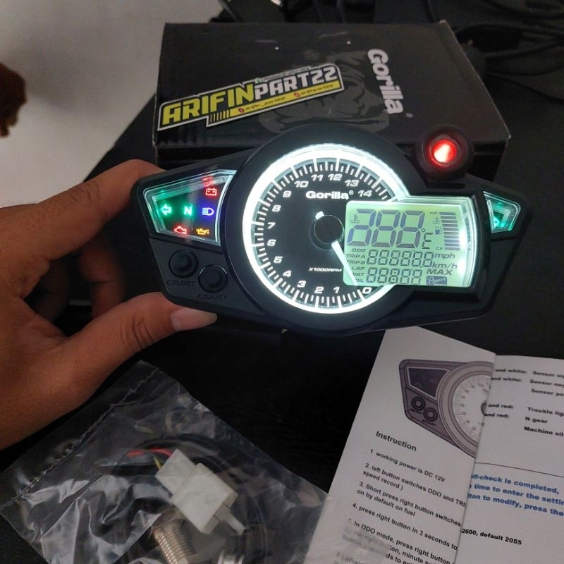 Jual Spidometer spido koso rx1n set sensor spidometer buku panduan ...