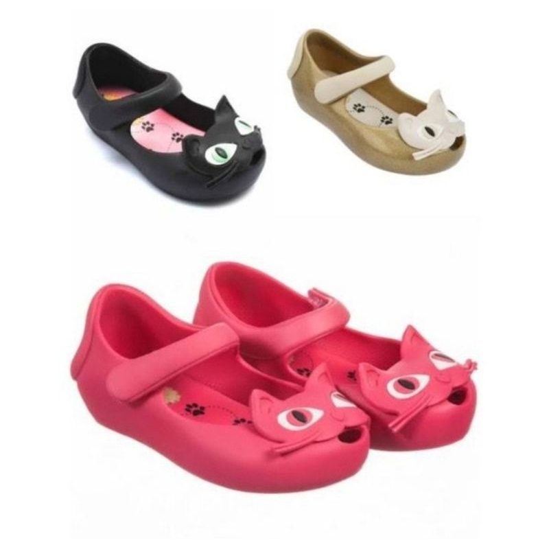 Jual sepatu anak kucing ultragirl / sepatu jelly anak / jelly shoes ...