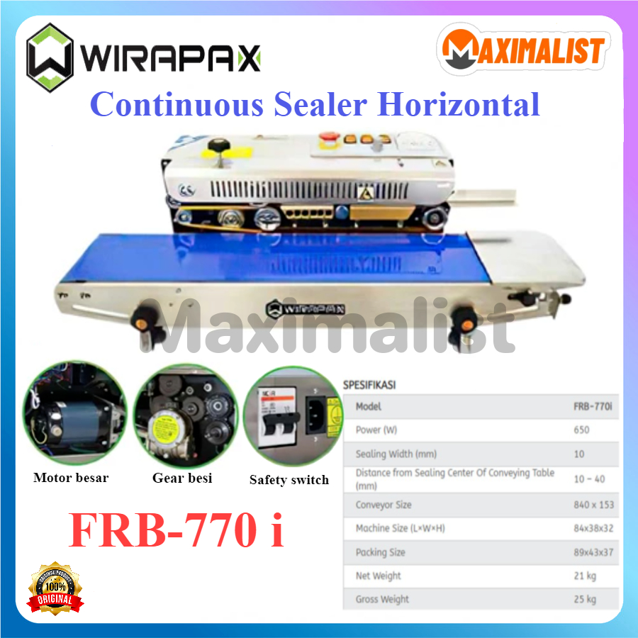 Jual WIRATECH FRB-770I FRB-770II FRB-770III Paint Continuous Sealer ...