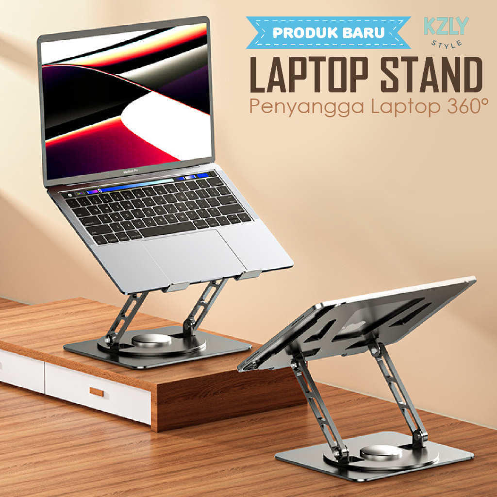 Jual KZLY STYLE Laptop Stand 360° Rotatable Bisa Dilipat Notebook