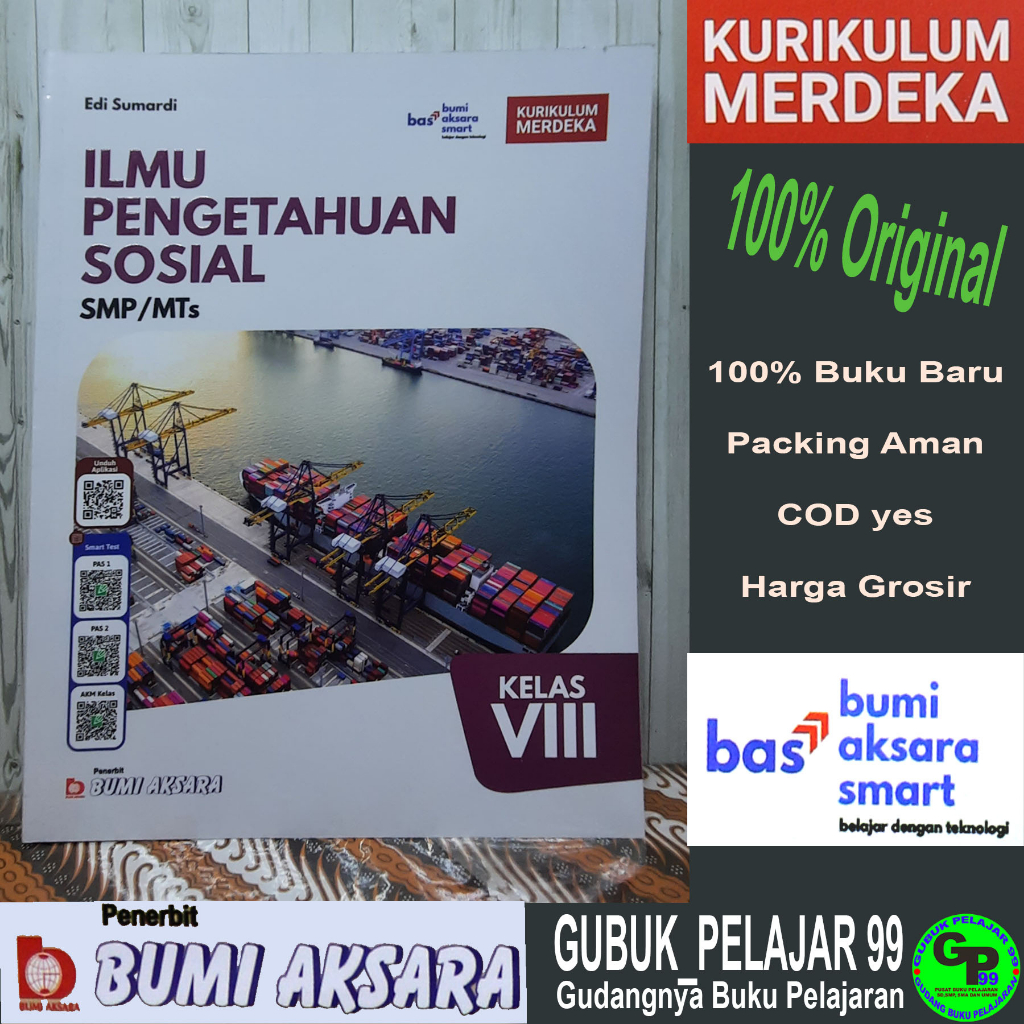 Jual Buku Siswa Ilmu Pengetahuan Sosial Ips Kelas 8 Untuk Smpmts Kurikulum Merdeka Penerbit 8715