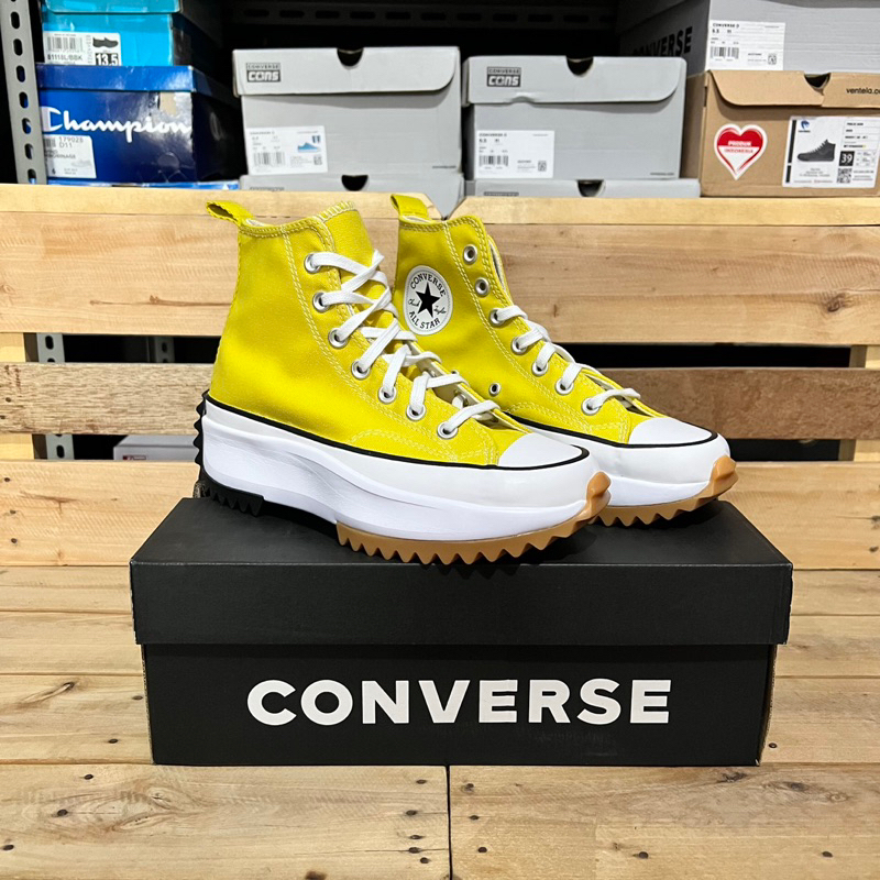 Jual Converse Run Star Hike Hi Bitter Lemon | Shopee Indonesia