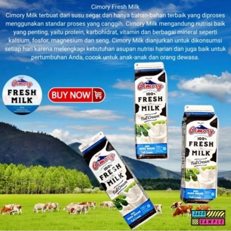 Jual Cimory Fresh Milk Isi Ml Plain Susu Fresh Milk Cimory Ml