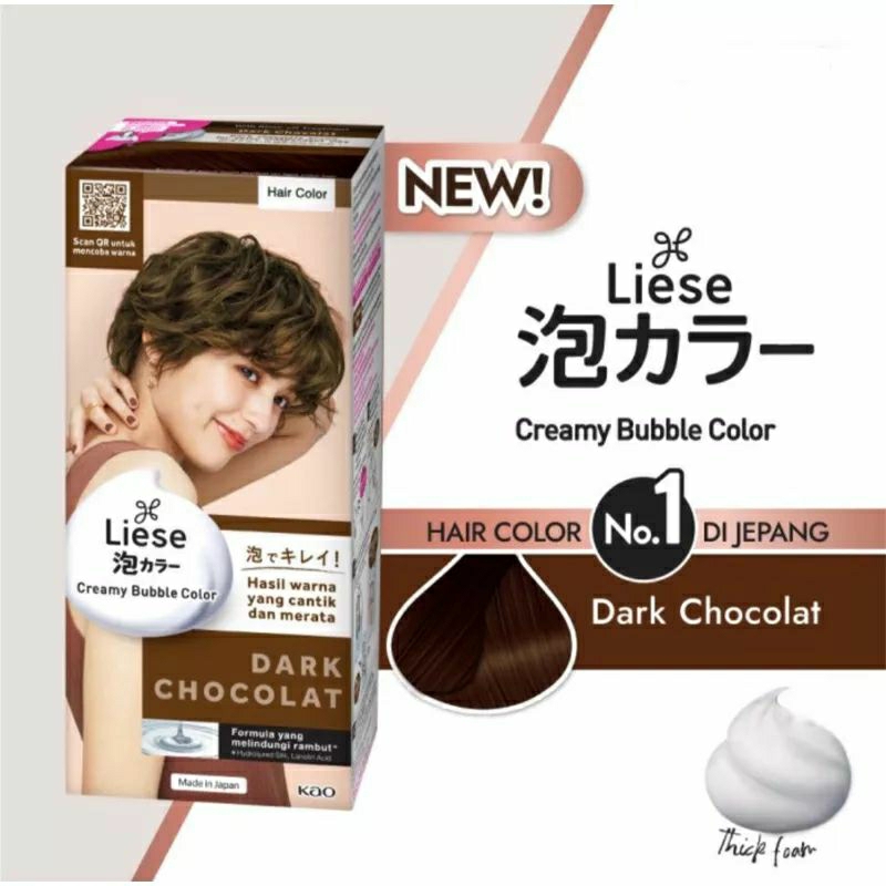 Jual Liese Bubble Hair Color Foam Cat Pewarna Rambut Permanent Dark