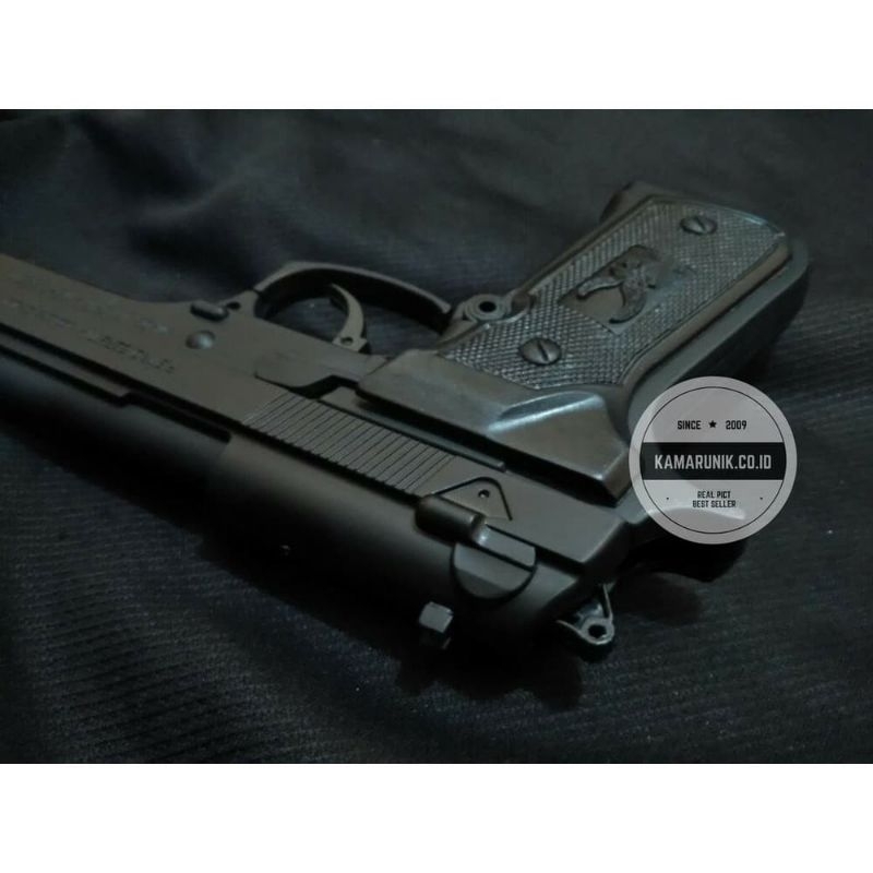 Jual New Korek Api Pistol Beretta Bt Hitam Mancis Lighter