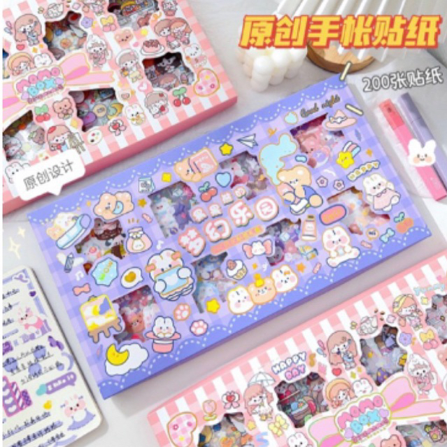 Jual ECER STICKER JOURNAL MOMO ANNE RAINBOW STIKER ANTI AIR Shopee Indonesia