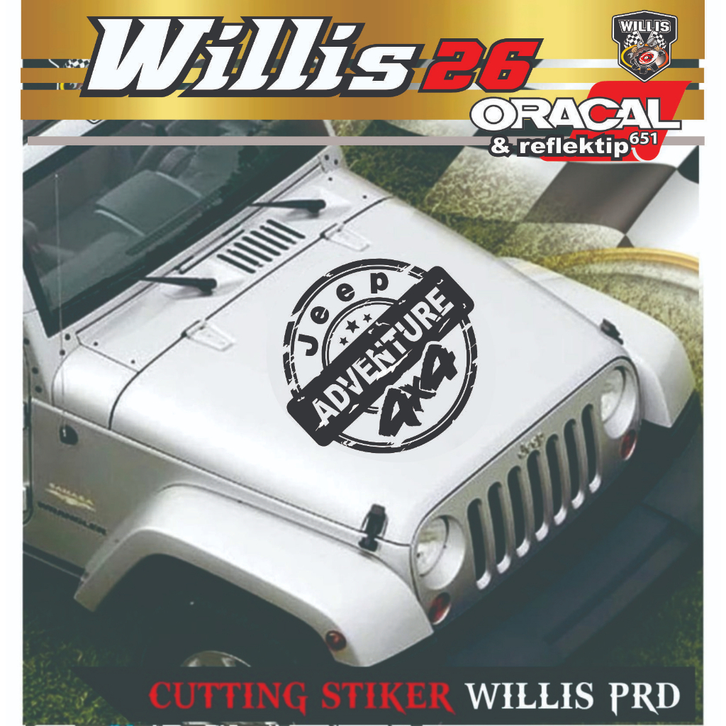 Jual promo Sticker Decal Star Jeep Adventure Wrangler Rubicon katana ...