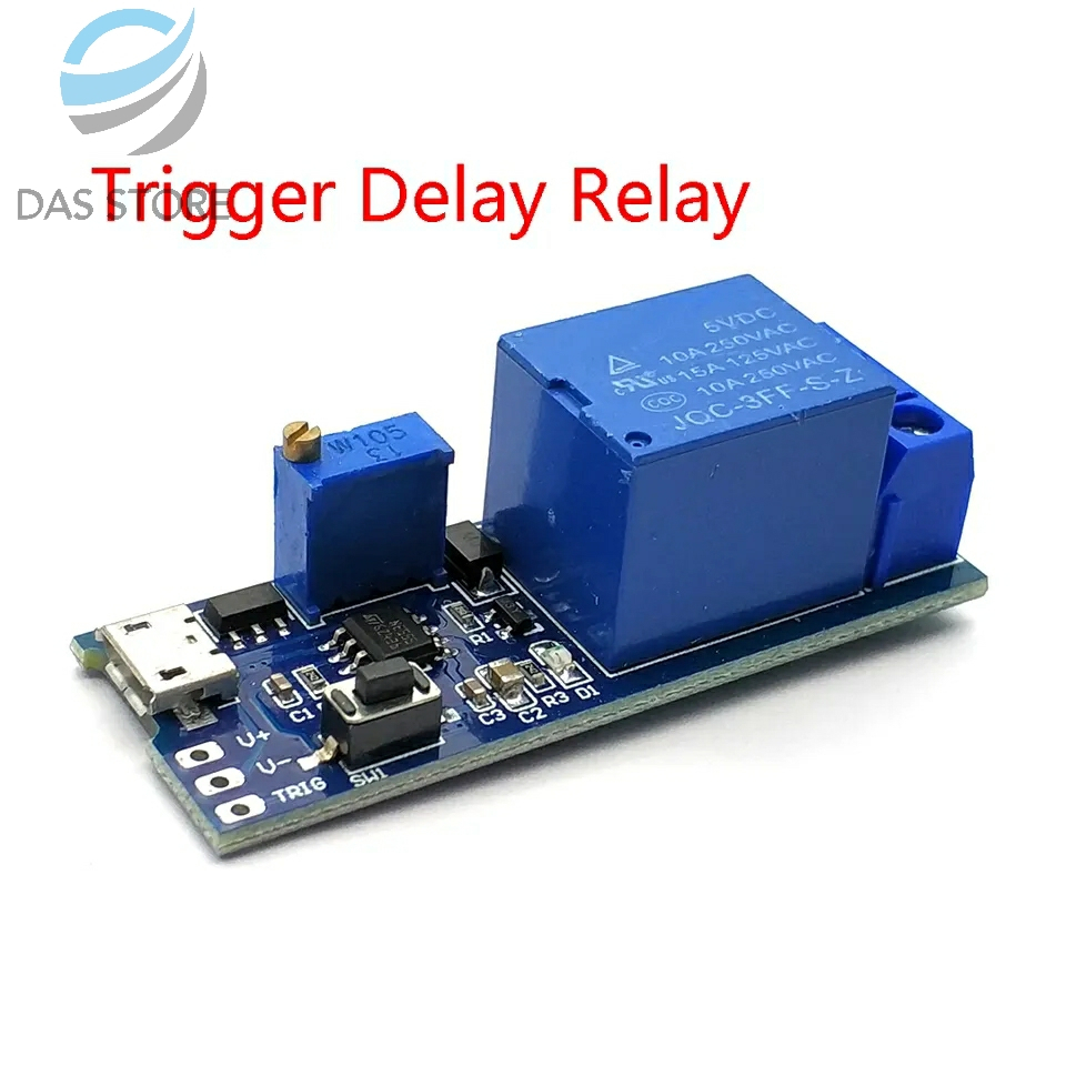Jual Modul relay delay timer 5v30v switch micro usb interface input