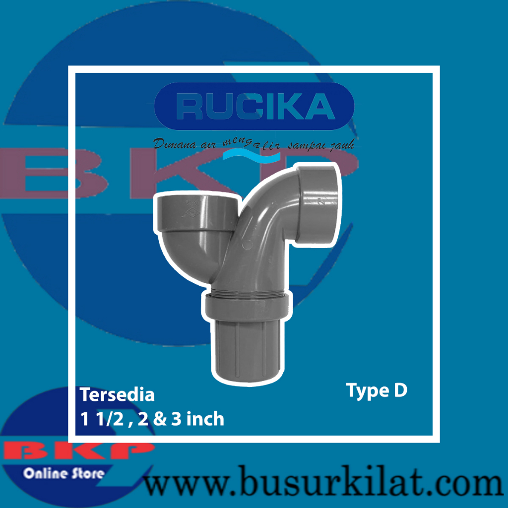 Jual P Trap 2 Inch Pvc Rucika D Sambungan Pipa Shopee Indonesia