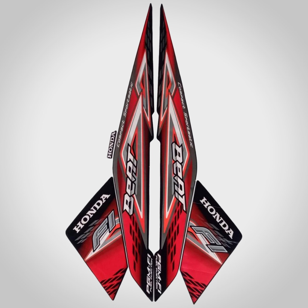 Jual STIKER STRIPING HONDA BEAT FI 2014 FULL STIKER LIS BODY MOTOR BEAT