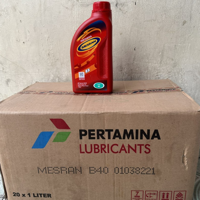 Jual 64 /DUS PERTAMINA MESRAN B40 B 40 1LITER ISI 20 OLI MOTOR OIL ...