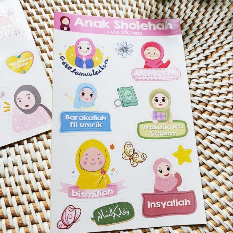 Jual Sticker Muslim Muslimah Boy Girl Anak Sholeh Sholehah Aesthetic ...