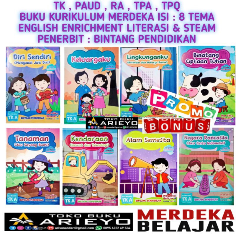 Jual BONUS+KURIKULUM MERDEKA BELAJAR TK PAUD & RA - KELAS A & B ...