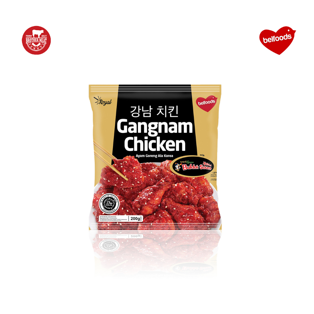 Jual Belfoods Royal Gangnam Chicken 200gr, Ayam Olahan Ala Korea Halal