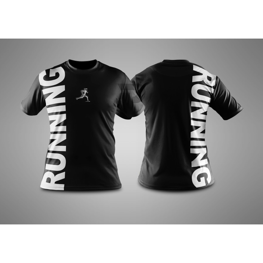 Jual PRATAMA Jersey Running Black Jersey Runners Unisex Jersey Lari