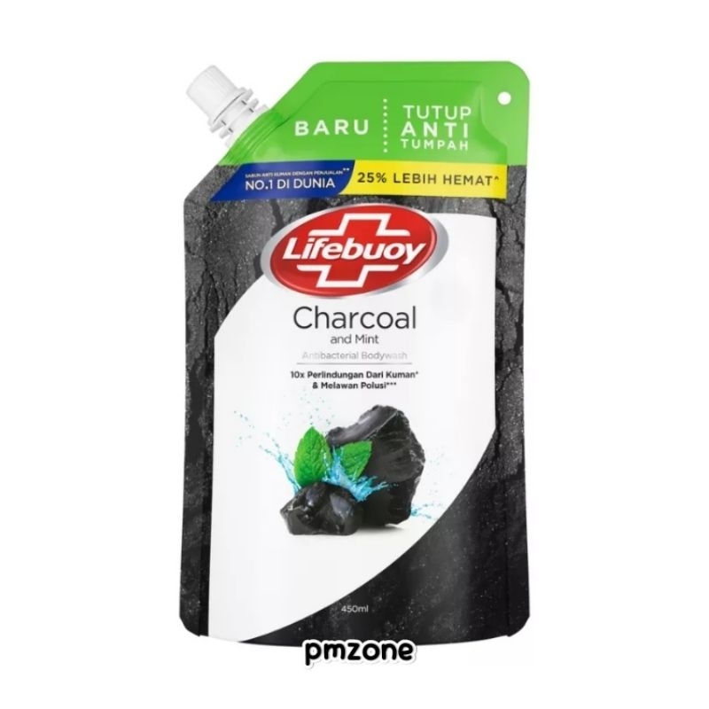 Jual Lifebuoy Body Wash Charcoal and Mint 450ml Shopee Indonesia