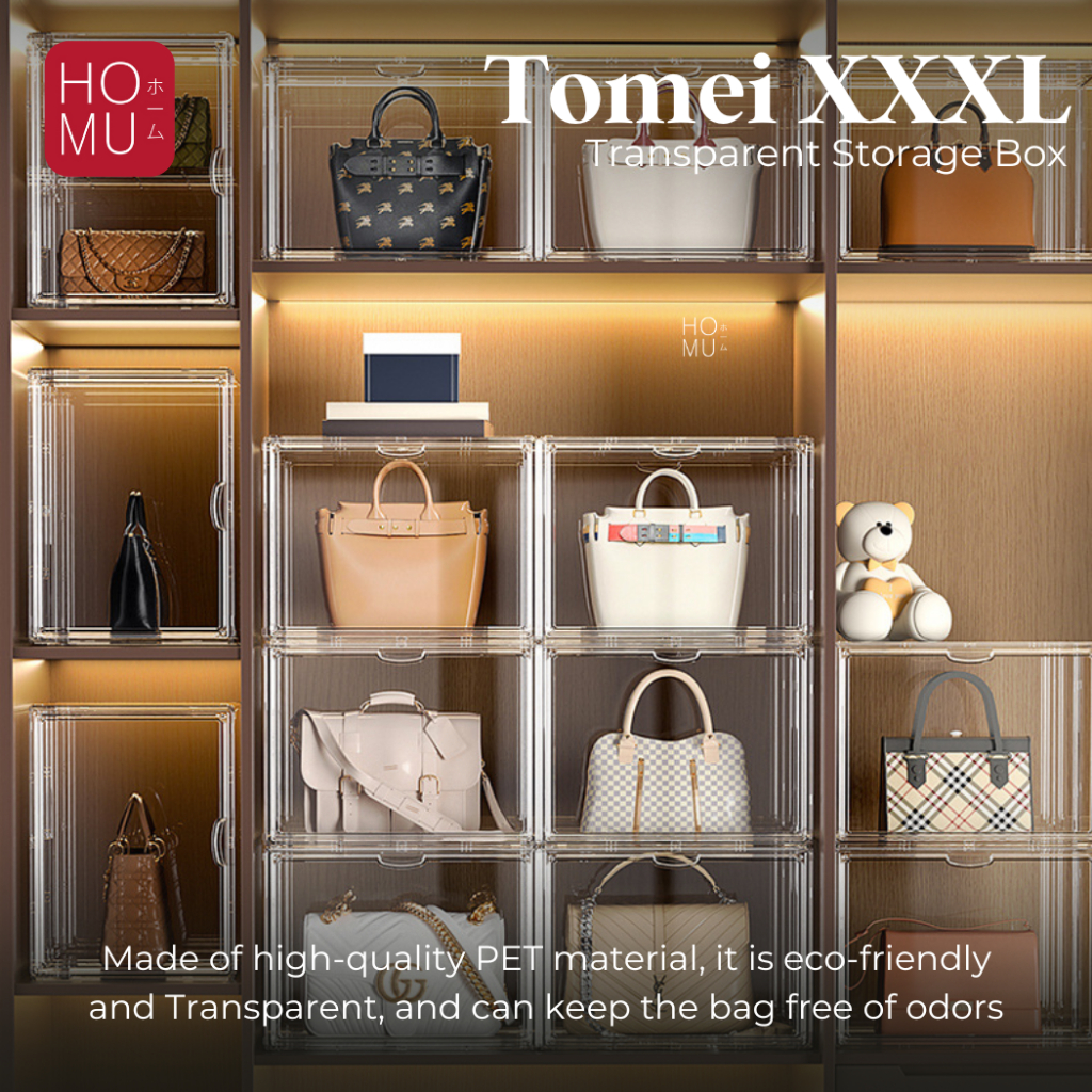 Jual HOMU TOMEI Transparent Storage Display 3XL Kotak Sepatu Display ...
