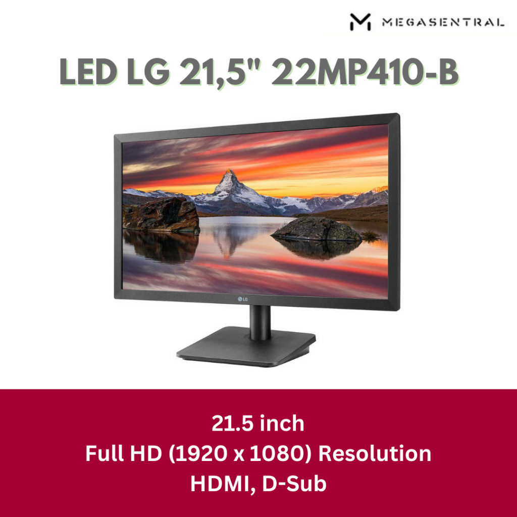 Jual Monitor LED LG 22MP410-B 21.5" VA 1920x1080 75Hz 5ms HDMI VGA ...