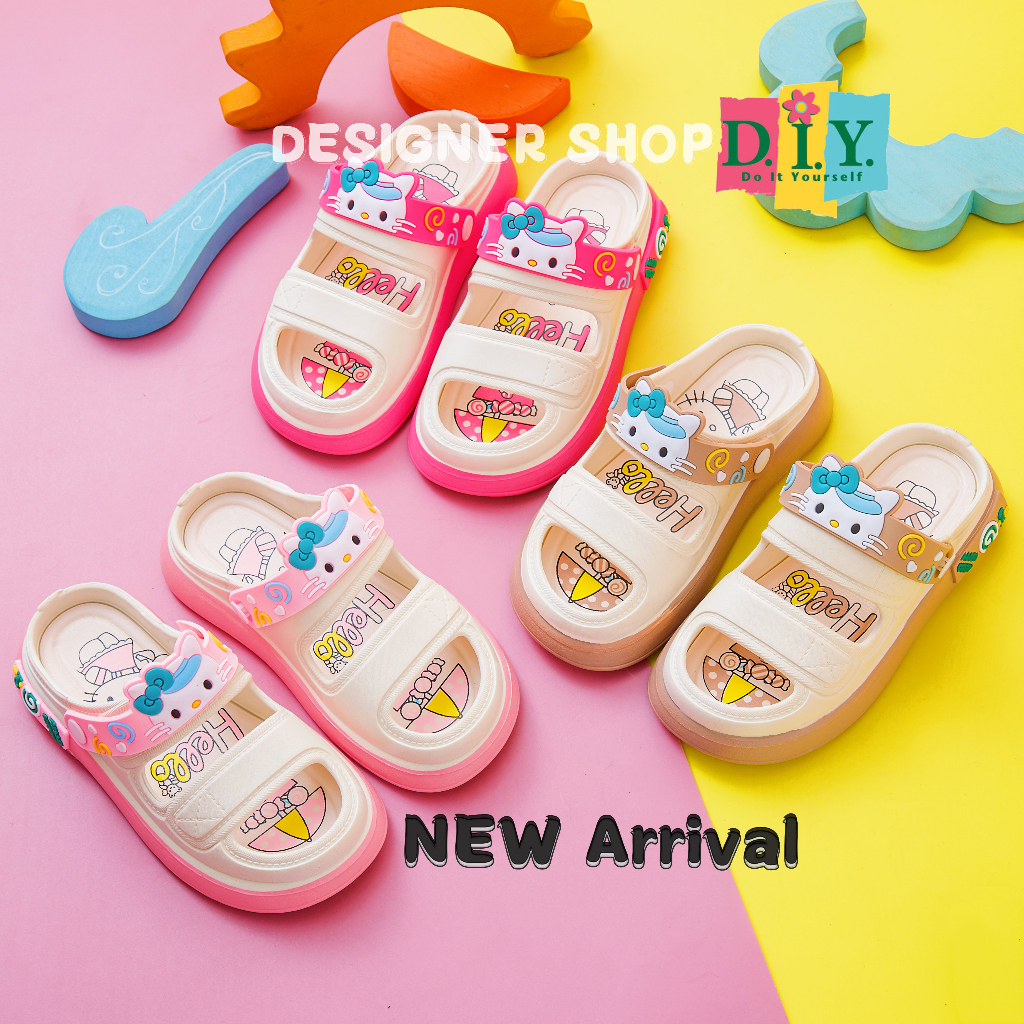 Jual sandal viral anak perempuan hello kitty terbaru shopee indonesia