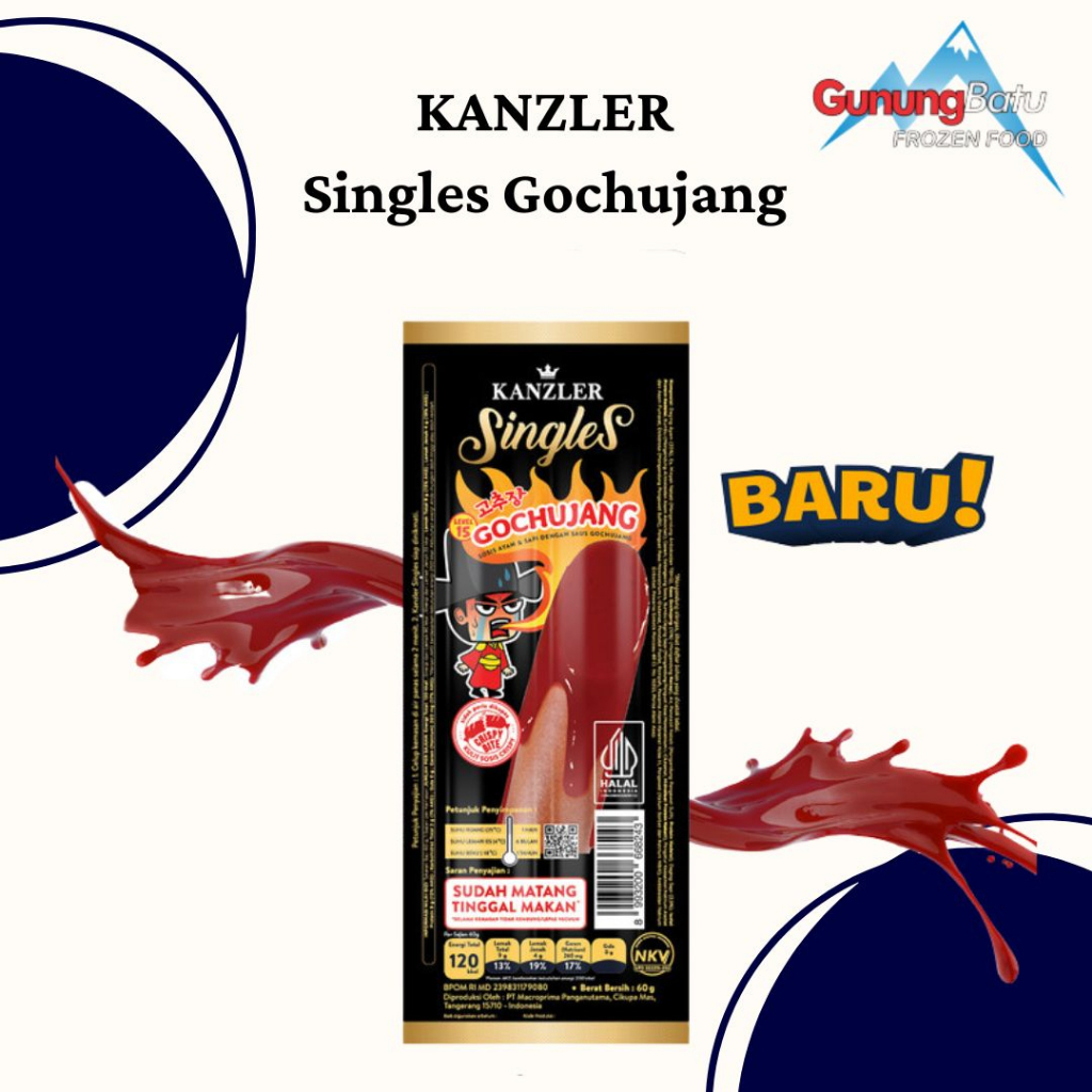 Jual Kanzler Sosis Singles Siap Makan Varians Hot Gochujang Shopee