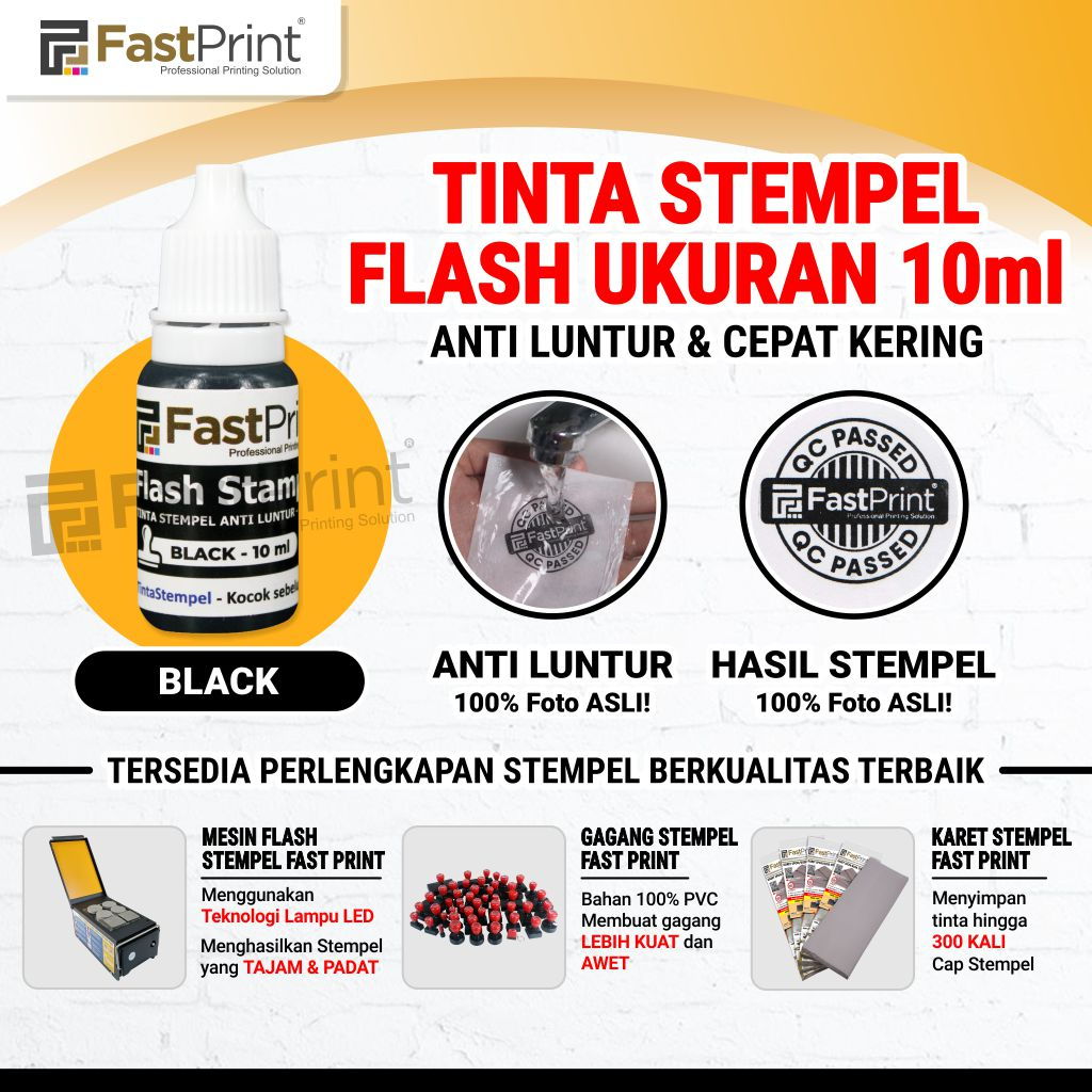 Jual Fast Print Tinta Stempel Flash Ml Shopee Indonesia