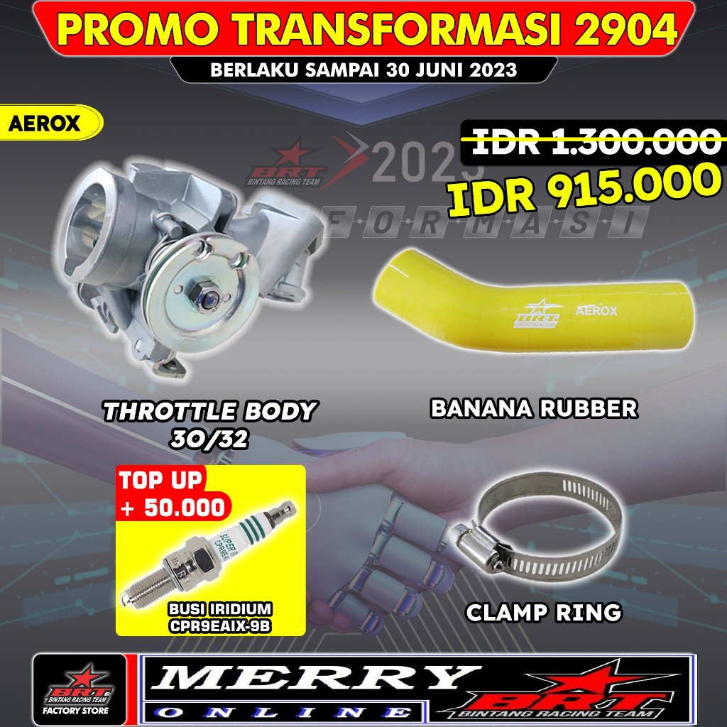 Jual Throttle Body Intake Manifold Brt Tb All New Nmax 2020 Aerox Old Dan New 30mm 32mm 34mm 1233