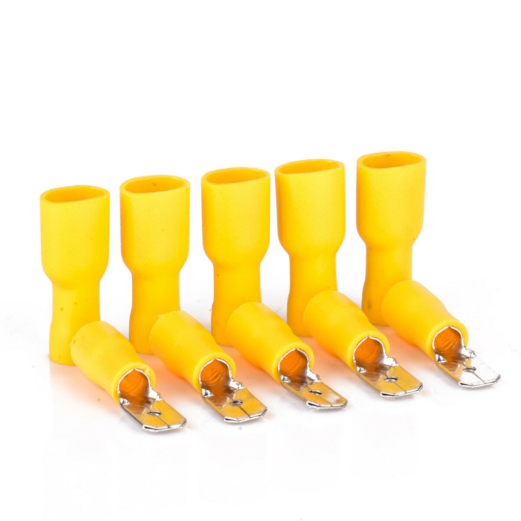Jual Isi 5 Set Skun Terminal Gepeng KUNING BIRU MERAH Kabel Crimp Male ...