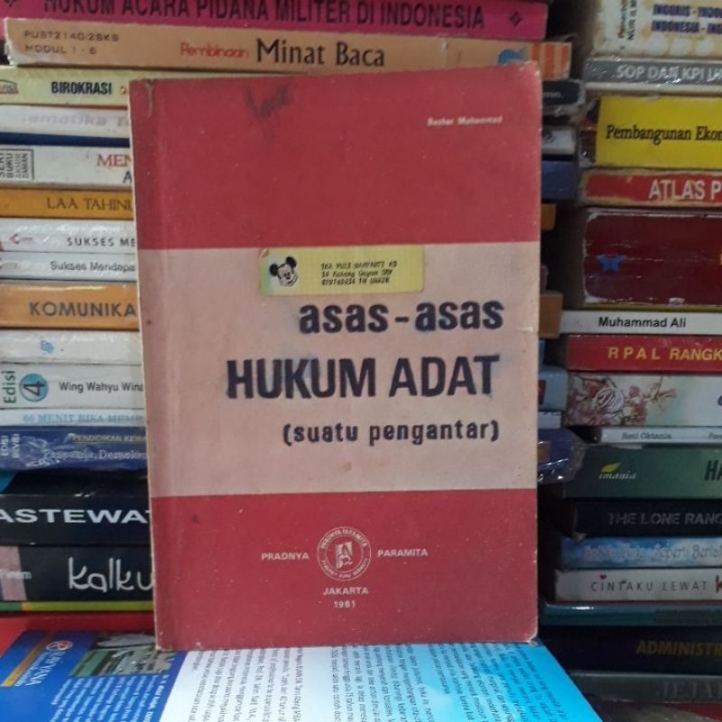 Jual asas -asas HUKUM ADAT ( Suatu Pengantar | Shopee Indonesia