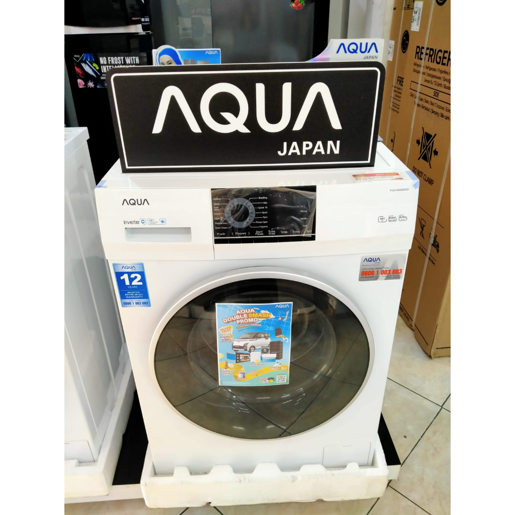 Jual MESIN CUCI AQUA FQW-850829QD HIJAB MODE 1 TABUNG FRONT LOADING 8,5 ...