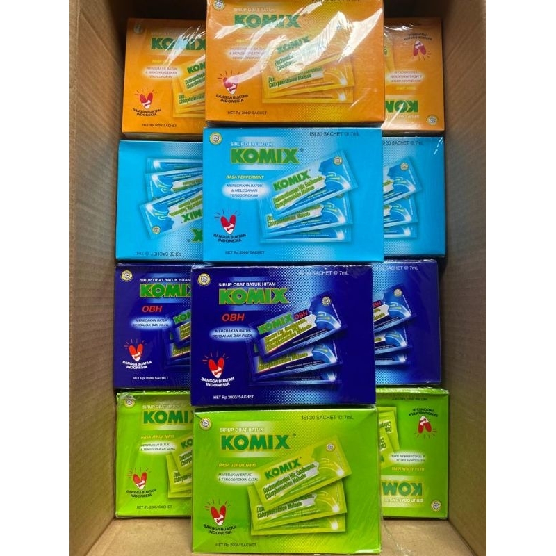 Jual Komix Sirup Obat Batuk Box Isi Sachet Ml Shopee Indonesia