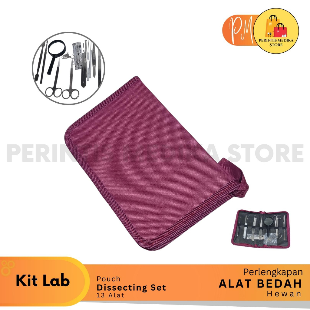 Jual Alat Bedah Hewan L Dissecting Kit 13 Unit In 1 Pouch | Shopee ...