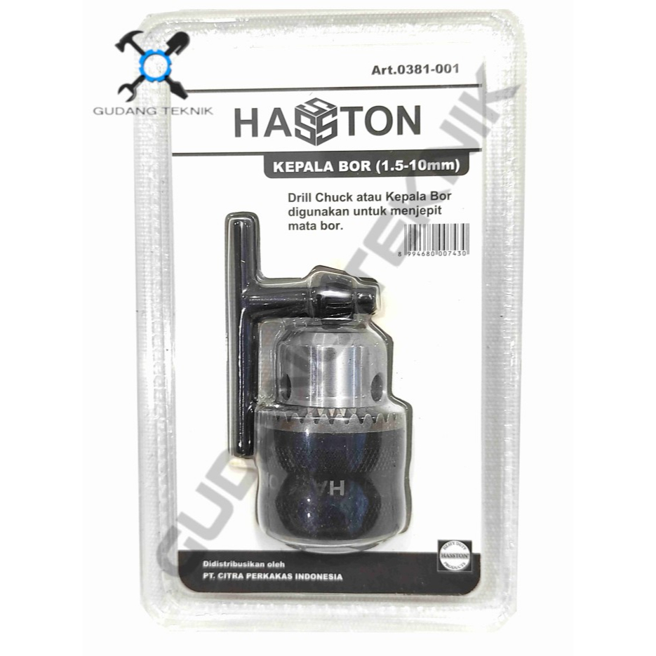 Jual Kepala Bor Tangan Listrik 10 mm 0381-001 13 mm 0381-002 HASSTON ...