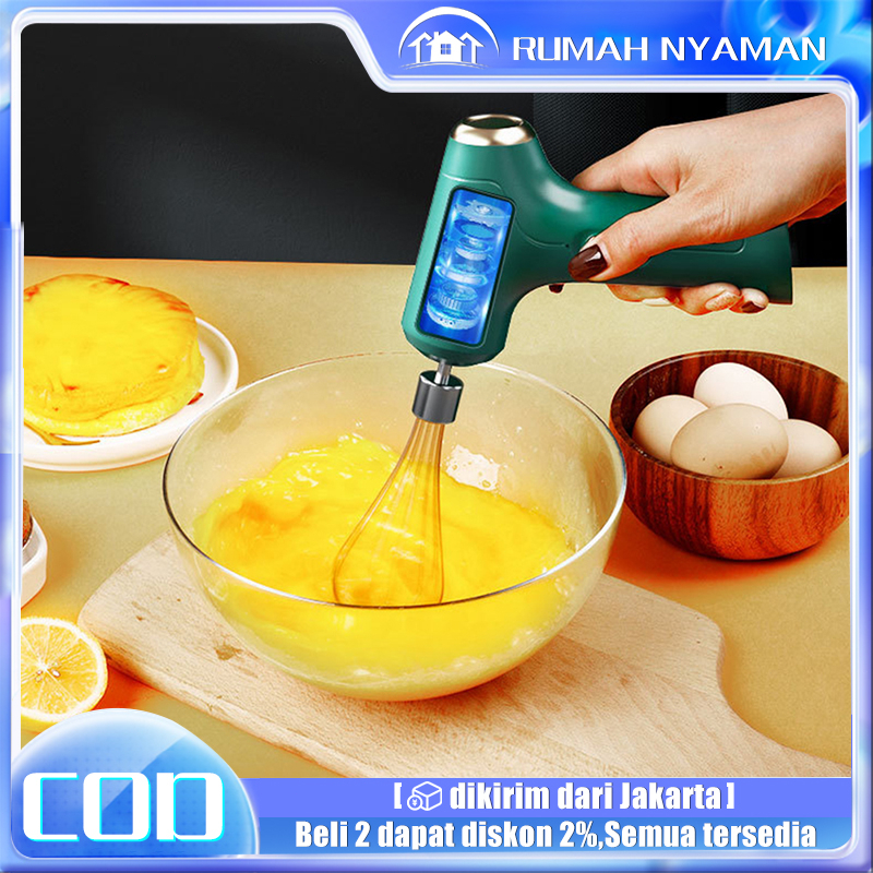 Jual Mixer Tangan Mini Tanpa Kabel USB Rechargeable Hand Mixer