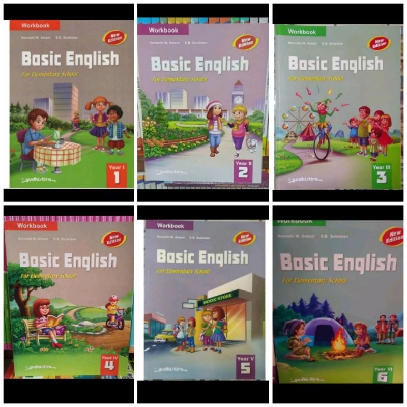 Jual Buku Workbook Basic English Bahasa Inggris Sd Mi Kelas 1 2 3 4 5 6 ...