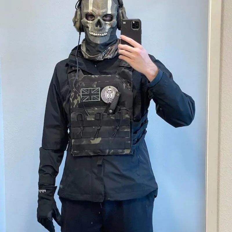 Jual Topeng Masker Ghost Aksesoris Cosplay Game COD : Ghost Modern ...