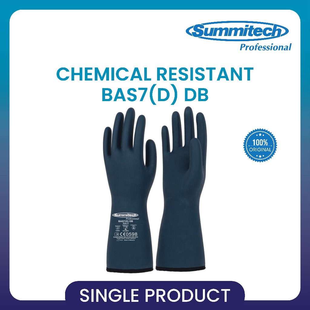 Jual Sarung Tangan Kimia Summitech - BAS7(7)DB | Shopee Indonesia