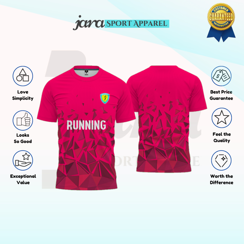 Jual Jersey Running Full Printing Bisa Custom Nama Keren Kaos Jersey