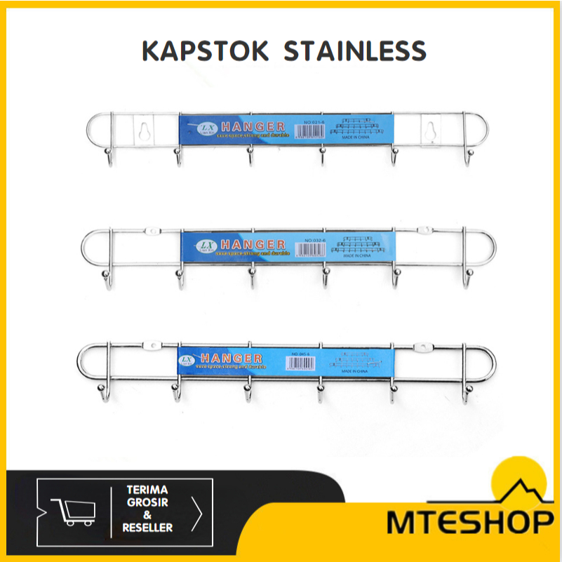 Jual Mte Kapstok Stainless Besar Tebal Premium Gantungan Baju Dinding Cantolan Capstock Besi