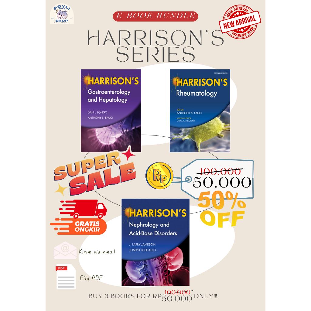 Jual Harrison's Gastroenterology Hepatology, Rheumatology, Nephrology ...