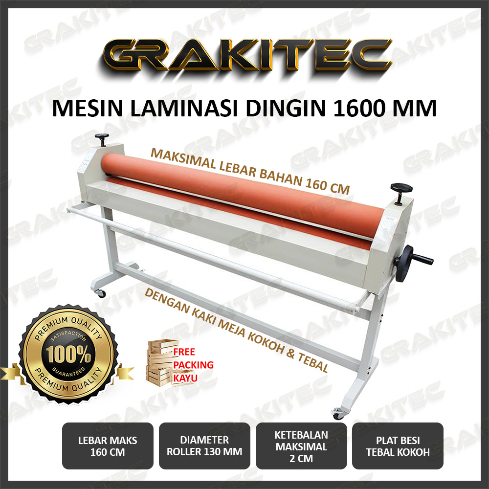 Jual Mesin Laminasi Dingin Cold Laminator 1600 Mm 160 Cm Shopee