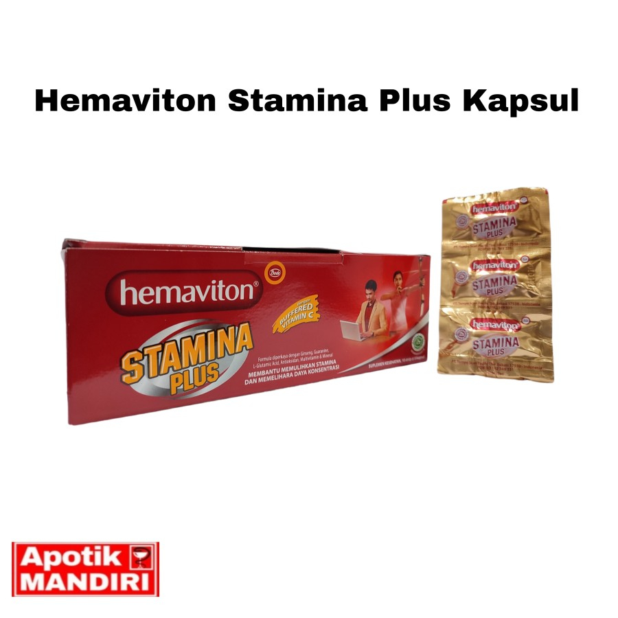 Jual HEMAVITON STAMINA PLUS KAPSUL / MULTIVITAMIN - STR ISI 5 KAP ...